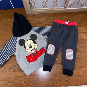 Disney Mickey Mouse pants and hoodie outfit